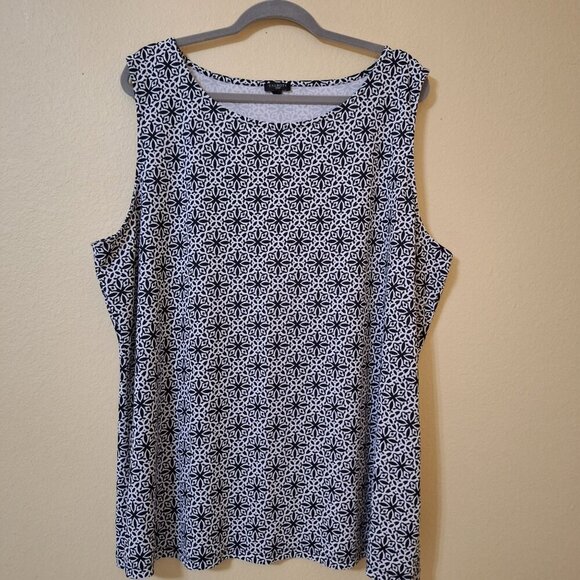 Talbots‎ Womens 3X Sleeveless Top Stretch Comfy Work - Picture 1 of 8